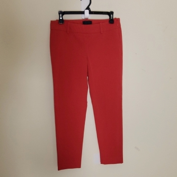 Cynthia Rowley Red Cropped Ankle Pants Size 2 - Picture 1 of 6